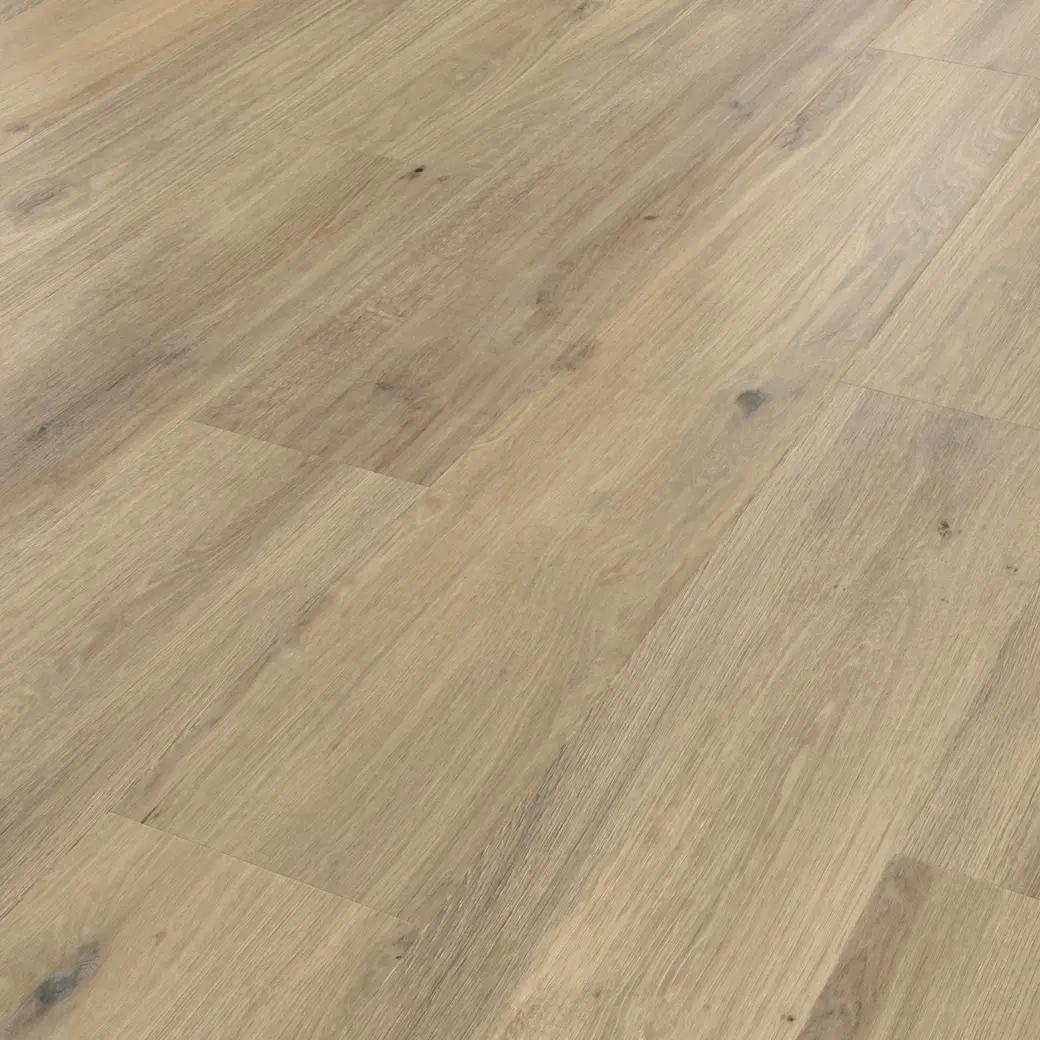 Van Gogh Canadian Urban Oak mid brown LVT flooring laid at an angle