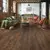 Antique French Oak Dark Brown LVT Flooring in a living space